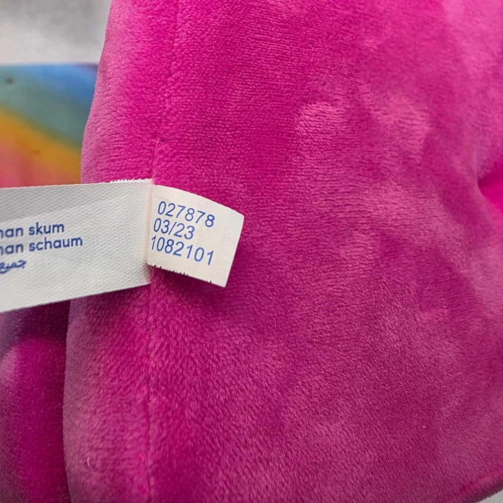 Build-A-Bear Plush Sofa Bed Heart Rainbow Ombre Flip Open Chair 027878